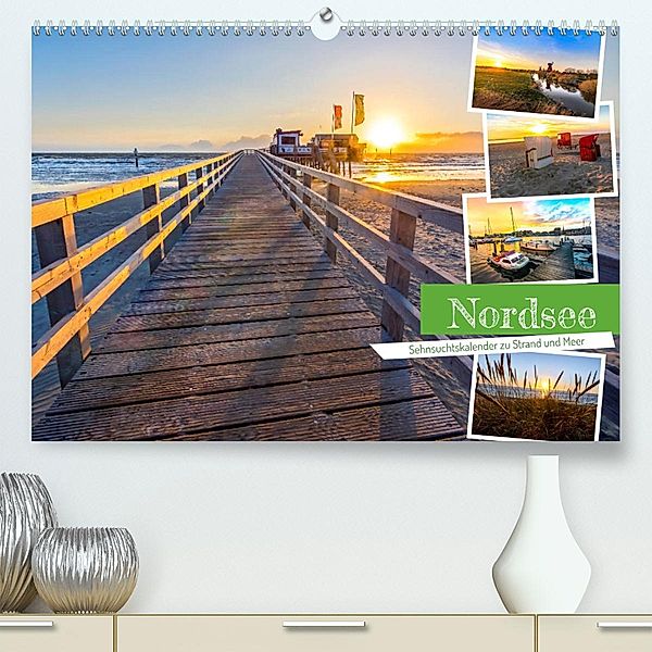 Nordsee - Sehnsuchtskalender zu Strand und Meer (Premium, hochwertiger DIN A2 Wandkalender 2023, Kunstdruck in Hochglanz, Andrea Dreegmeyer