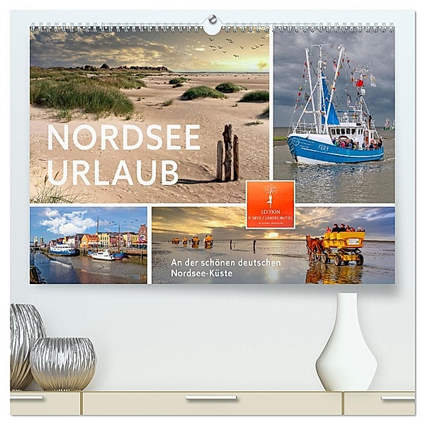 Nordsee-Urlaub (hochwertiger Premium Wandkalender 2025 DIN A2 quer), Kunstdruck in Hochglanz, Calvendo, Peter Roder