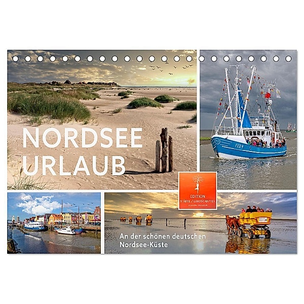 Nordsee-Urlaub (Tischkalender 2024 DIN A5 quer), CALVENDO Monatskalender, Peter Roder