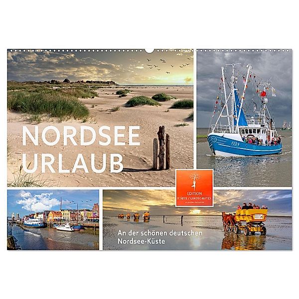 Nordsee-Urlaub (Wandkalender 2025 DIN A2 quer), CALVENDO Monatskalender, Calvendo, Peter Roder