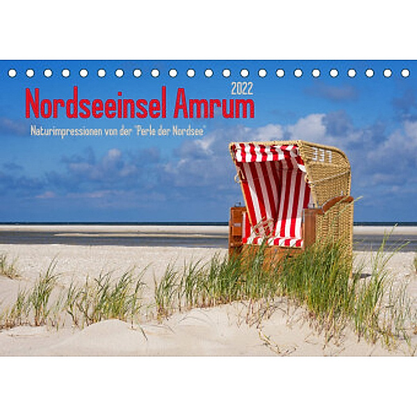 Nordseeinsel Amrum (Tischkalender 2022 DIN A5 quer), Angela Dölling, AD DESIGN Photo + PhotoArt