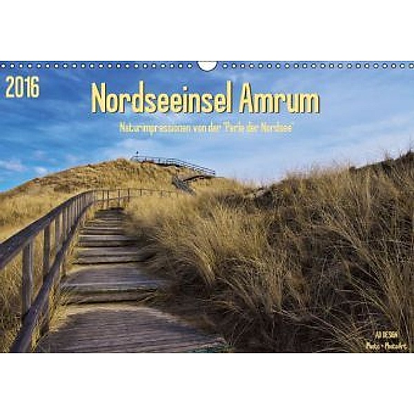 Nordseeinsel Amrum (Wandkalender 2016 DIN A3 quer), Angela Dölling