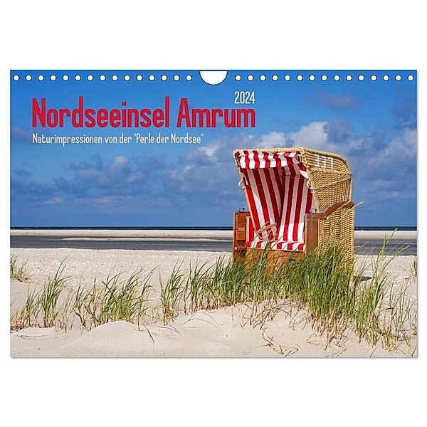Nordseeinsel Amrum (Wandkalender 2024 DIN A4 quer), CALVENDO Monatskalender, AD DESIGN Photo + PhotoArt, Angela Dölling
