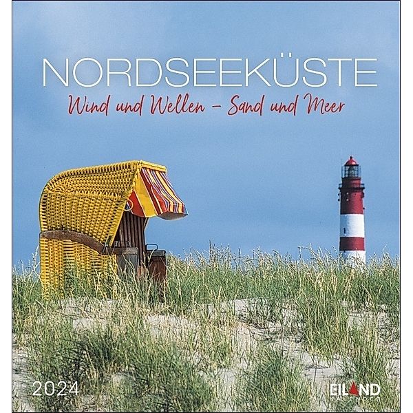 Nordseeküste Postkartenkalender 2024. Fotokalender im Postkartenformat, der die Reiselust entfacht. Schöne Nordsee-Fotos in einem Tischkalender zum Aufstellen oder Aufhängen. Kleiner Kalender 2024.