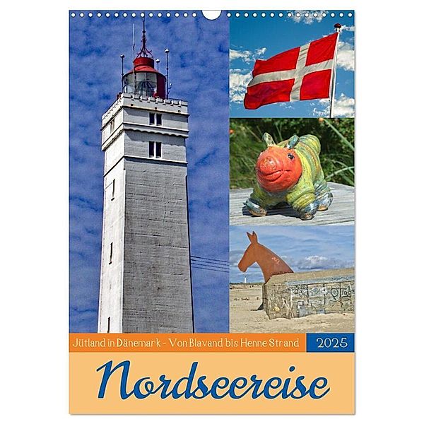 Nordseereise - Jütland in Dänemark - Von Blavand bis Henne Strand (Wandkalender 2025 DIN A3 hoch), CALVENDO Monatskalender, Calvendo, Holger Felix