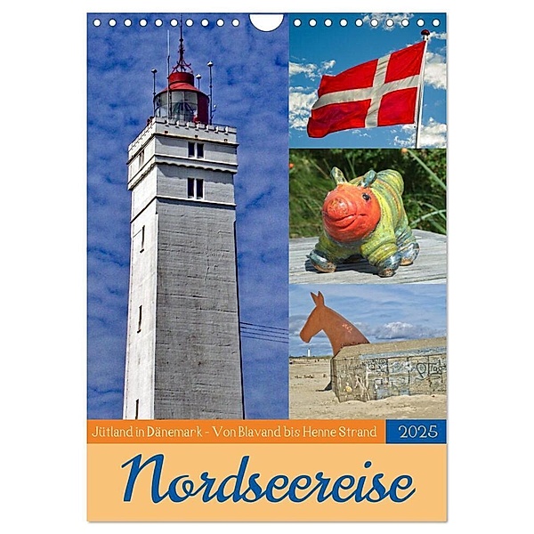 Nordseereise - Jütland in Dänemark - Von Blavand bis Henne Strand (Wandkalender 2025 DIN A4 hoch), CALVENDO Monatskalender, Calvendo, Holger Felix