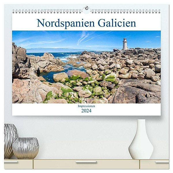 Nordspanien Galicien (hochwertiger Premium Wandkalender 2024 DIN A2 quer), Kunstdruck in Hochglanz, pixs:sell