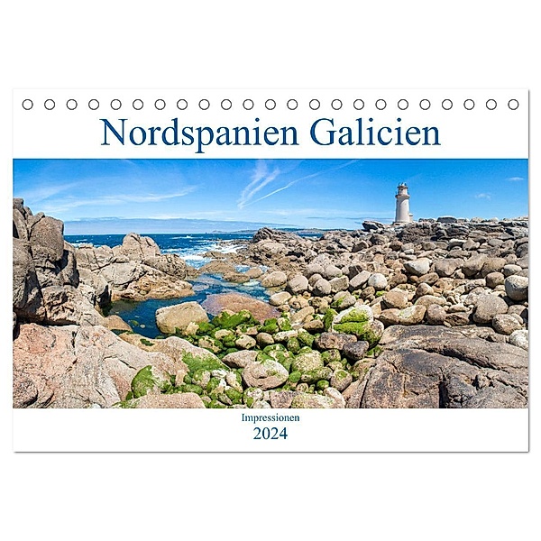 Nordspanien Galicien (Tischkalender 2024 DIN A5 quer), CALVENDO Monatskalender, pixs:sell