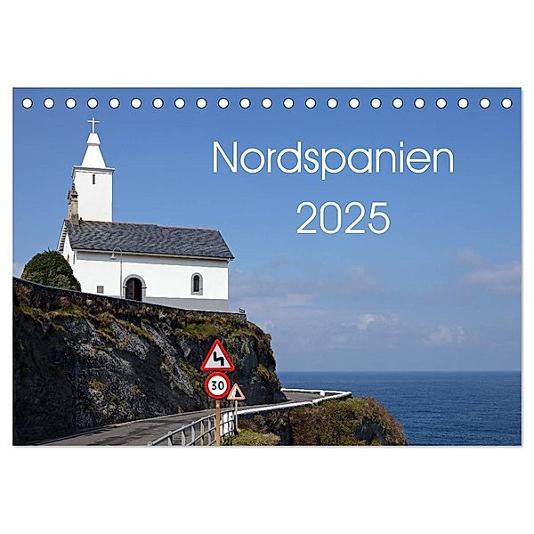Nordspanien (Tischkalender 2025 DIN A5 quer), CALVENDO Monatskalender, Calvendo, Rainer Großkopf