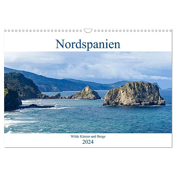 Nordspanien - Wilde Küsten und Berge (Wandkalender 2024 DIN A3 quer), CALVENDO Monatskalender, Ummanandapics