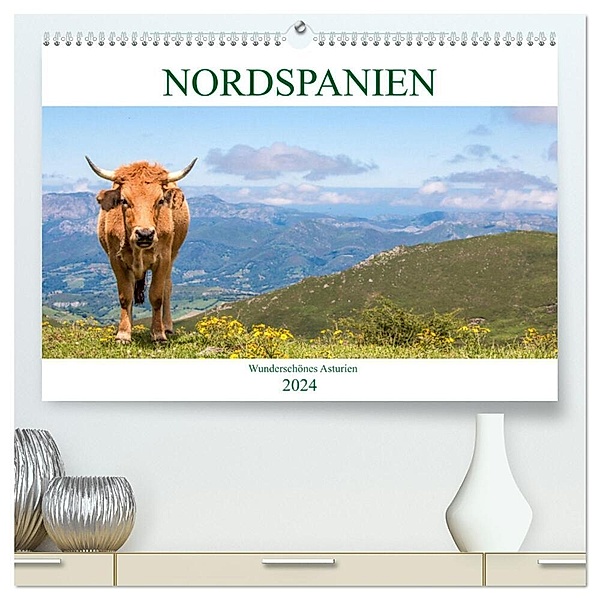 Nordspanien - Wunderschönes Asturien (hochwertiger Premium Wandkalender 2024 DIN A2 quer), Kunstdruck in Hochglanz, pixs:sell