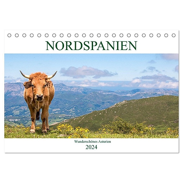 Nordspanien - Wunderschönes Asturien (Tischkalender 2024 DIN A5 quer), CALVENDO Monatskalender, pixs:sell