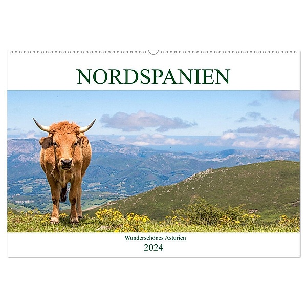 Nordspanien - Wunderschönes Asturien (Wandkalender 2024 DIN A2 quer), CALVENDO Monatskalender, pixs:sell