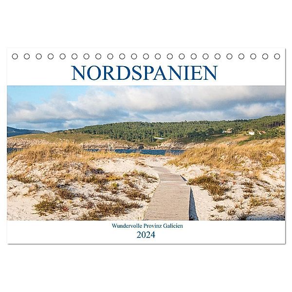 Nordspanien - Wundervolle Provinz Galicien (Tischkalender 2024 DIN A5 quer), CALVENDO Monatskalender, pixs:sell