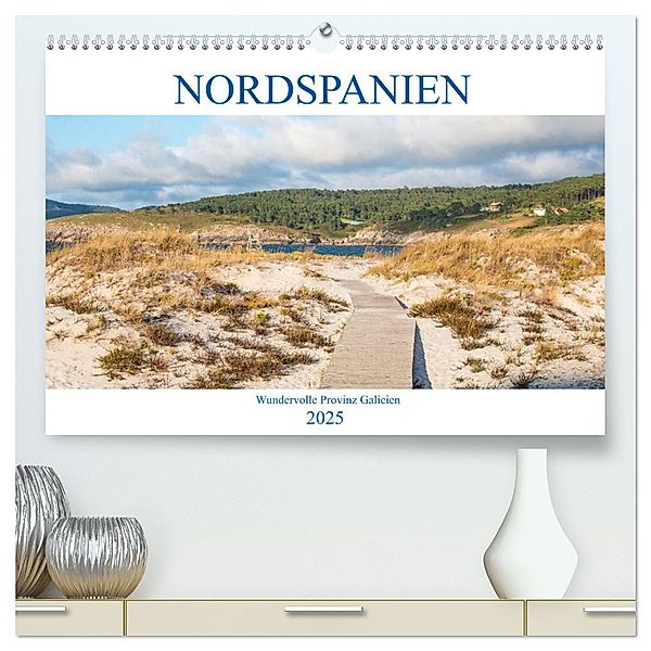 Nordspanien - Wundervolle Provinz Galicien (hochwertiger Premium Wandkalender 2025 DIN A2 quer), Kunstdruck in Hochglanz, Calvendo, pixs:sell