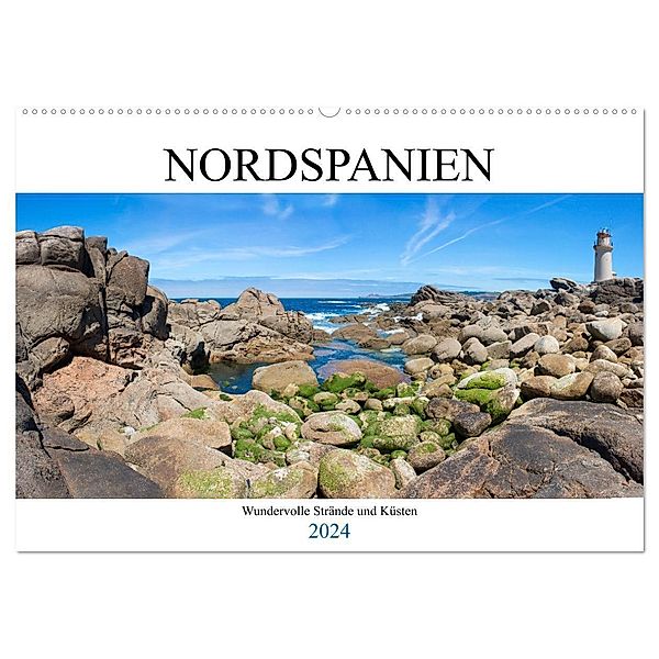 Nordspanien - Wundervolle Strände und Küsten (Wandkalender 2024 DIN A2 quer), CALVENDO Monatskalender, pixs:sell