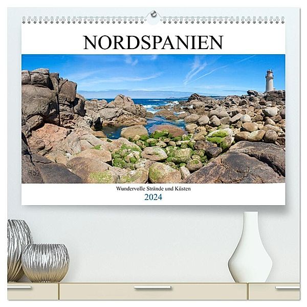 Nordspanien - Wundervolle Strände und Küsten (hochwertiger Premium Wandkalender 2024 DIN A2 quer), Kunstdruck in Hochglanz, pixs:sell