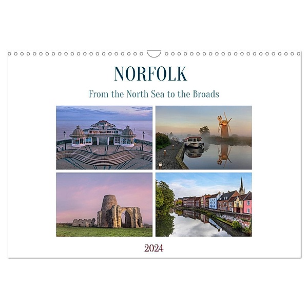 Norfolk - From the North Sea to the Broads (Wall Calendar 2024 DIN A3 Landscape), Joana Kruse