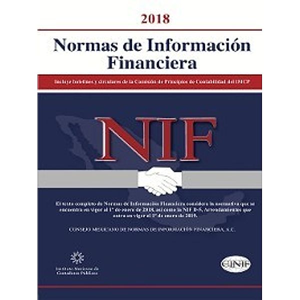Normas de Información Financiera 2018, Consejo Mexicano de Normas de Información Financiera