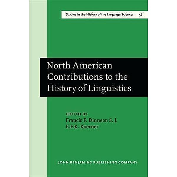 North American Contributions to the History of Linguistics