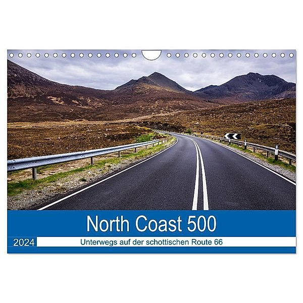 North Coast 500 - Schottlands Traumstrasse (Wandkalender 2024 DIN A4 quer), CALVENDO Monatskalender, Reemt Peters-Hein
