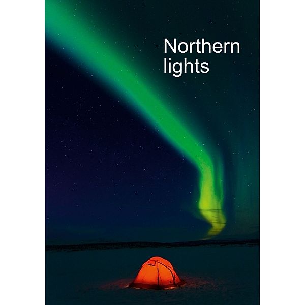 Northern lights, upright format (Stand-Up Mini Poster DIN A5 Portrait), Gunar Streu