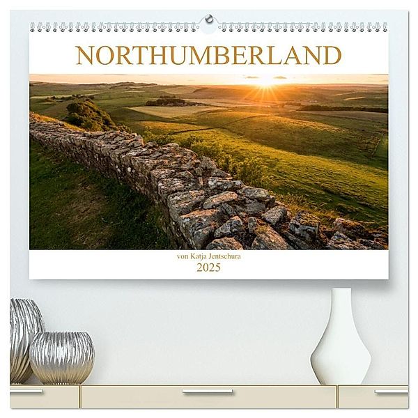 NORTHUMBERLAND 2025 (hochwertiger Premium Wandkalender 2025 DIN A2 quer), Kunstdruck in Hochglanz, Calvendo, Katja Jentschura