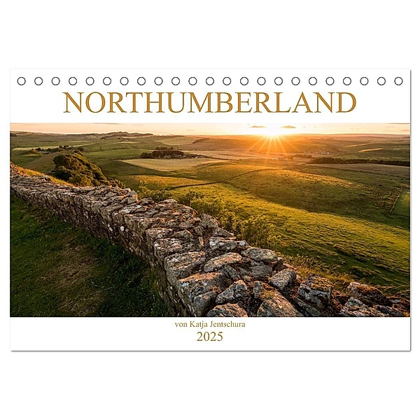 NORTHUMBERLAND 2025 (Tischkalender 2025 DIN A5 quer), CALVENDO Monatskalender, Calvendo, Katja Jentschura