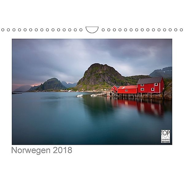 Norwegen 2018 - Land im Norden (Wandkalender 2018 DIN A4 quer), Kalender365.com