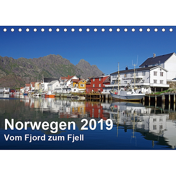 Norwegen 2019 - vom Fjord zum Fjell (Tischkalender 2019 DIN A5 quer), Reinhard Pantke