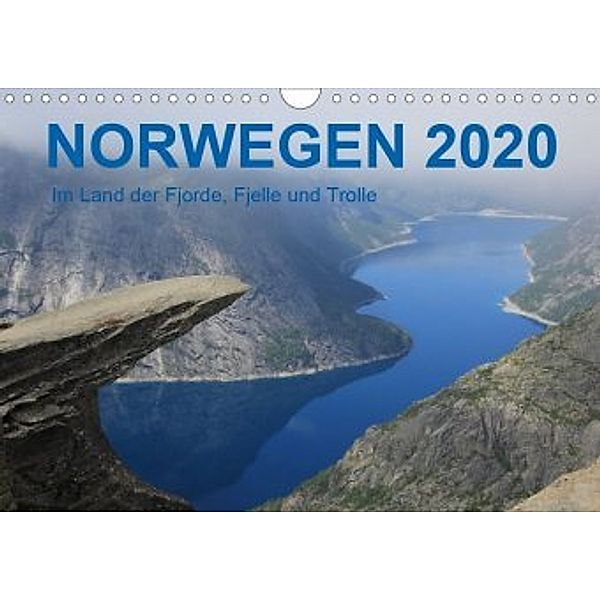 Norwegen 2020 - Im Land der Fjorde, Fjelle und Trolle (Wandkalender 2020 DIN A4 quer), Frank Zimmermann