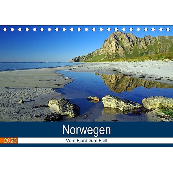 Norwegen 2020 - vom Fjord zum Fjell (Tischkalender 2020 DIN A5 quer), Reinhard Pantke