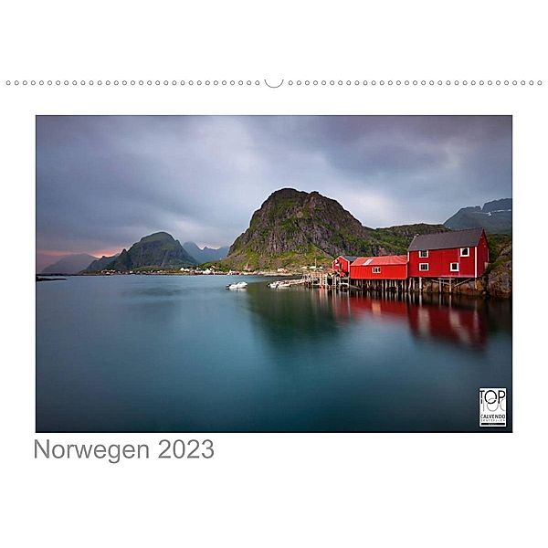 Norwegen 2023 - Land im Norden (Wandkalender 2023 DIN A2 quer), Kalender365.com