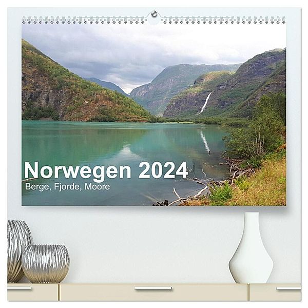 Norwegen 2024 - Berge, Fjorde, Moore (hochwertiger Premium Wandkalender 2024 DIN A2 quer), Kunstdruck in Hochglanz, Frank Zimmermann