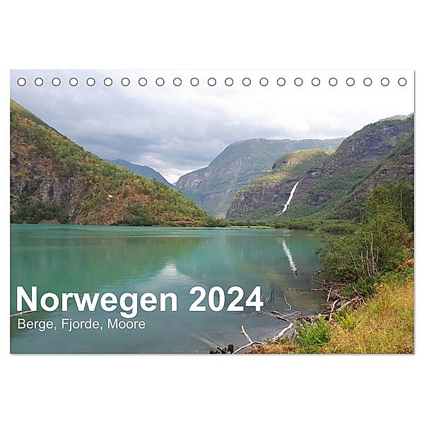 Norwegen 2024 - Berge, Fjorde, Moore (Tischkalender 2024 DIN A5 quer), CALVENDO Monatskalender, Frank Zimmermann