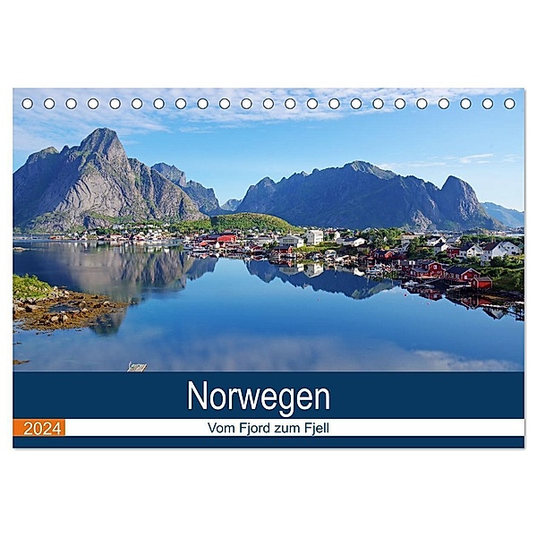 Norwegen 2024 - vom Fjord zum Fjell (Tischkalender 2024 DIN A5 quer), CALVENDO Monatskalender, Reinhard Pantke