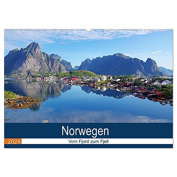 Norwegen 2024 - vom Fjord zum Fjell (Wandkalender 2024 DIN A2 quer), CALVENDO Monatskalender, Reinhard Pantke