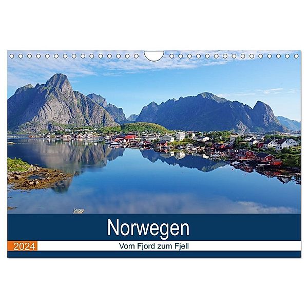 Norwegen 2024 - vom Fjord zum Fjell (Wandkalender 2024 DIN A4 quer), CALVENDO Monatskalender, Reinhard Pantke
