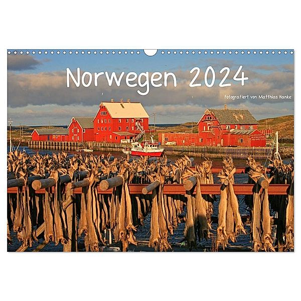 Norwegen 2024 (Wandkalender 2024 DIN A3 quer), CALVENDO Monatskalender, Matthias Hanke