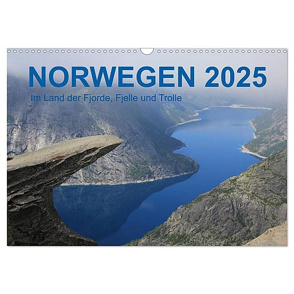 Norwegen 2025 - Im Land der Fjorde, Fjelle und Trolle (Wandkalender 2025 DIN A3 quer), CALVENDO Monatskalender, Calvendo, Frank Zimmermann