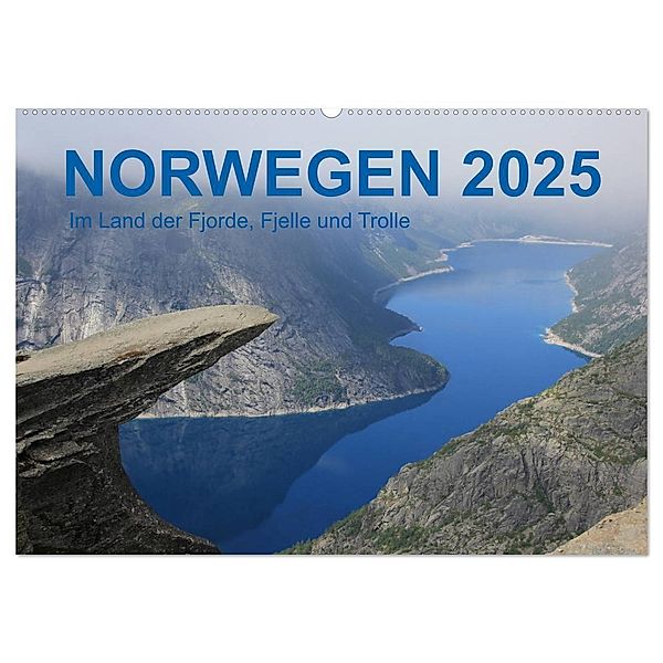 Norwegen 2025 - Im Land der Fjorde, Fjelle und Trolle (Wandkalender 2025 DIN A2 quer), CALVENDO Monatskalender, Calvendo, Frank Zimmermann