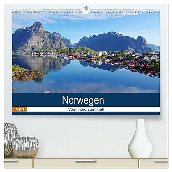 Norwegen 2025 - vom Fjord zum Fjell (hochwertiger Premium Wandkalender 2025 DIN A2 quer), Kunstdruck in Hochglanz, Calvendo, Reinhard Pantke