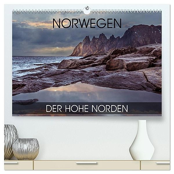 Norwegen - der hohe Norden (hochwertiger Premium Wandkalender 2024 DIN A2 quer), Kunstdruck in Hochglanz, Val Thoermer