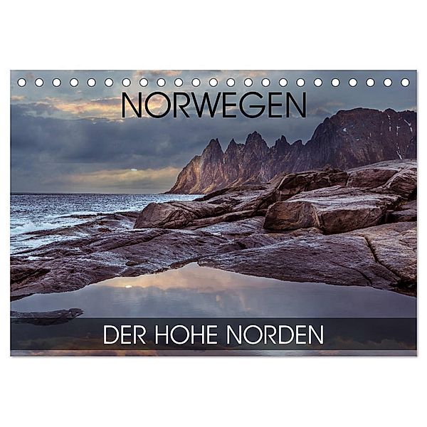 Norwegen - der hohe Norden (Tischkalender 2024 DIN A5 quer), CALVENDO Monatskalender, Val Thoermer