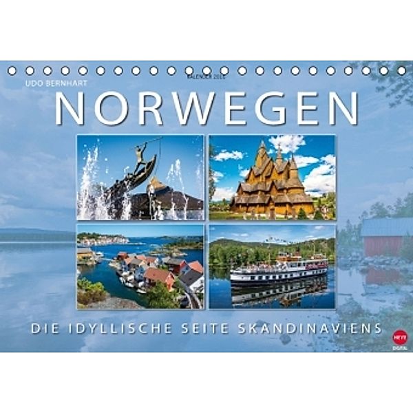 Norwegen Die idyllische Seite Skandinaviens (Tischkalender 2016 DIN A5 quer), Udo Bernhart