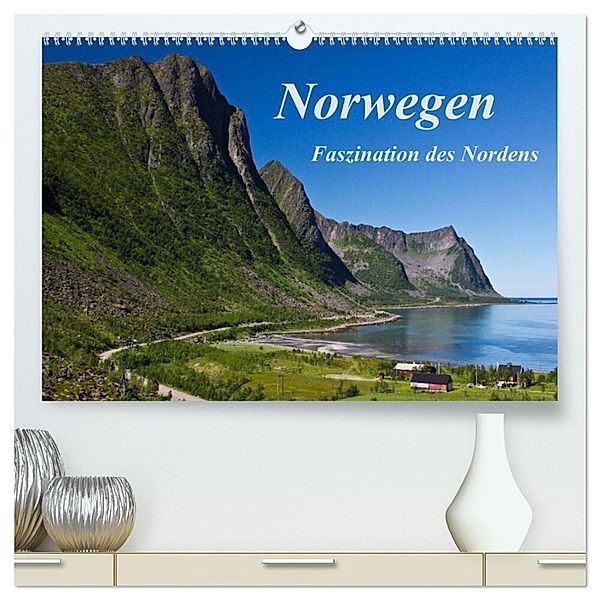 Norwegen - Faszination des Nordens (hochwertiger Premium Wandkalender 2024 DIN A2 quer), Kunstdruck in Hochglanz, Anja Ergler