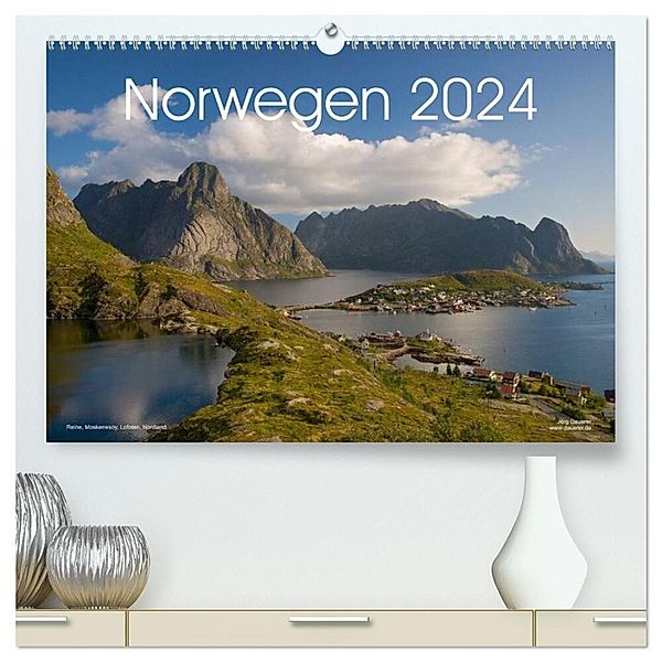 Norwegen (hochwertiger Premium Wandkalender 2024 DIN A2 quer), Kunstdruck in Hochglanz, Jörg Dauerer