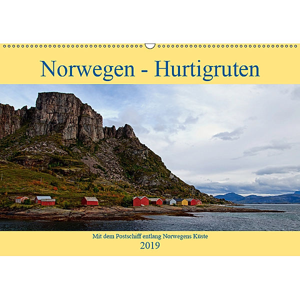 Norwegen - Hurtigruten (Wandkalender 2019 DIN A2 quer), Borg Enders