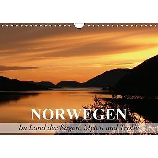 Norwegen - Im Land der Sagen, Myten und Trolle (Wandkalender 2015 DIN A4 quer), Elisabeth Stanzer