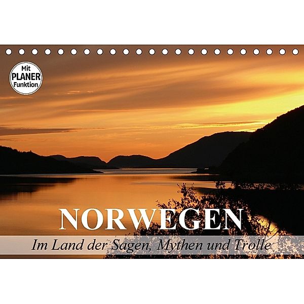 Norwegen. Im Land der Sagen, Mythen und Trolle (Tischkalender 2018 DIN A5 quer), Elisabeth Stanzer